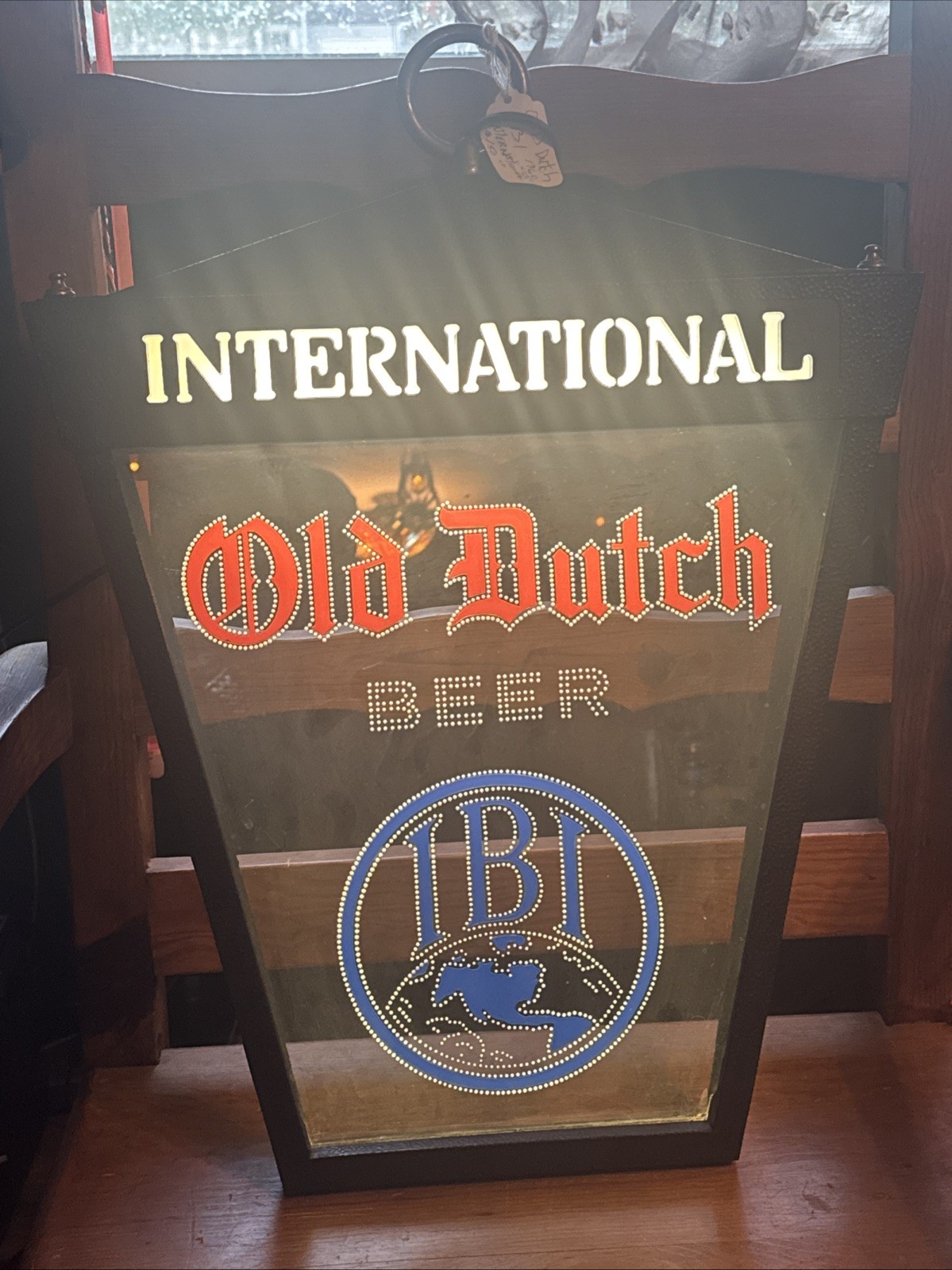 Vtg c1960s International Old Dutch Beer IBI Advertising Light Bar Sign Display