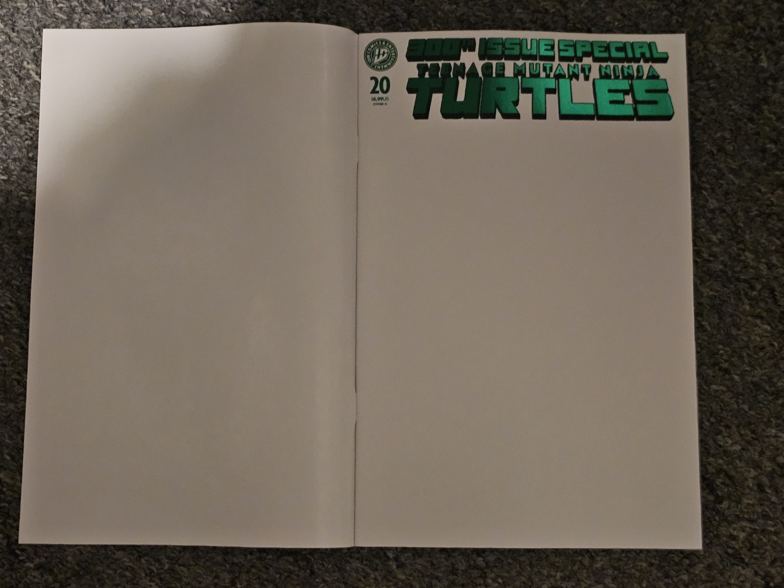 TEENAGE MUTANT NINJA TURTLES #20 (2026) *COVER G BLANK FOIL VARIANT* NM