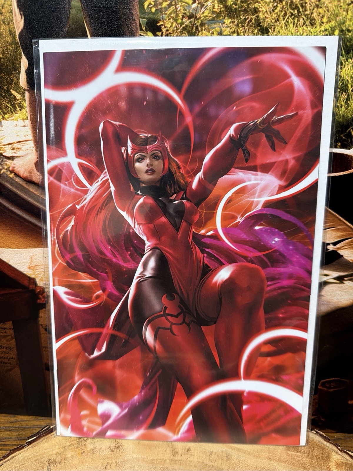 Avengers #1 1:50 Virgin Derrick Chew. Scarlet Witch Cover. NM