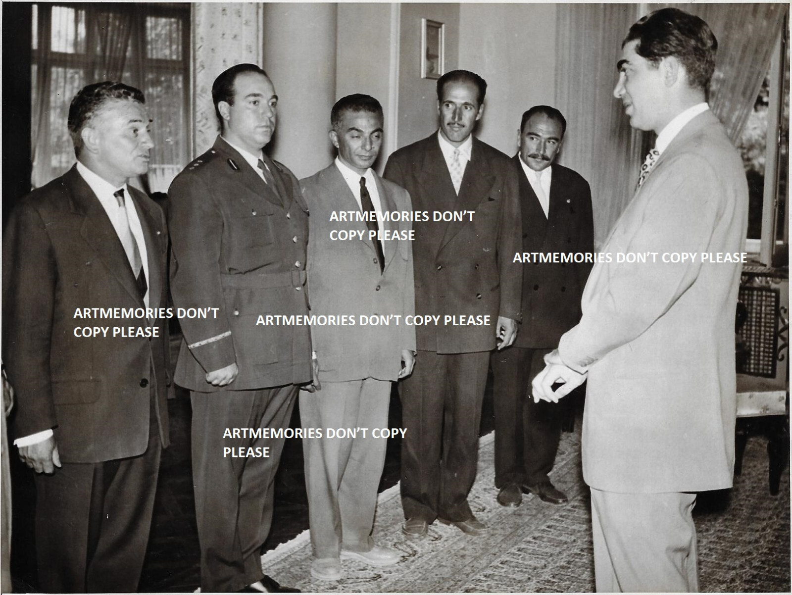 Iran 10 Photos 1956 Reza Pahvlavi Reception Leader Fed. Iranian Shah Palace