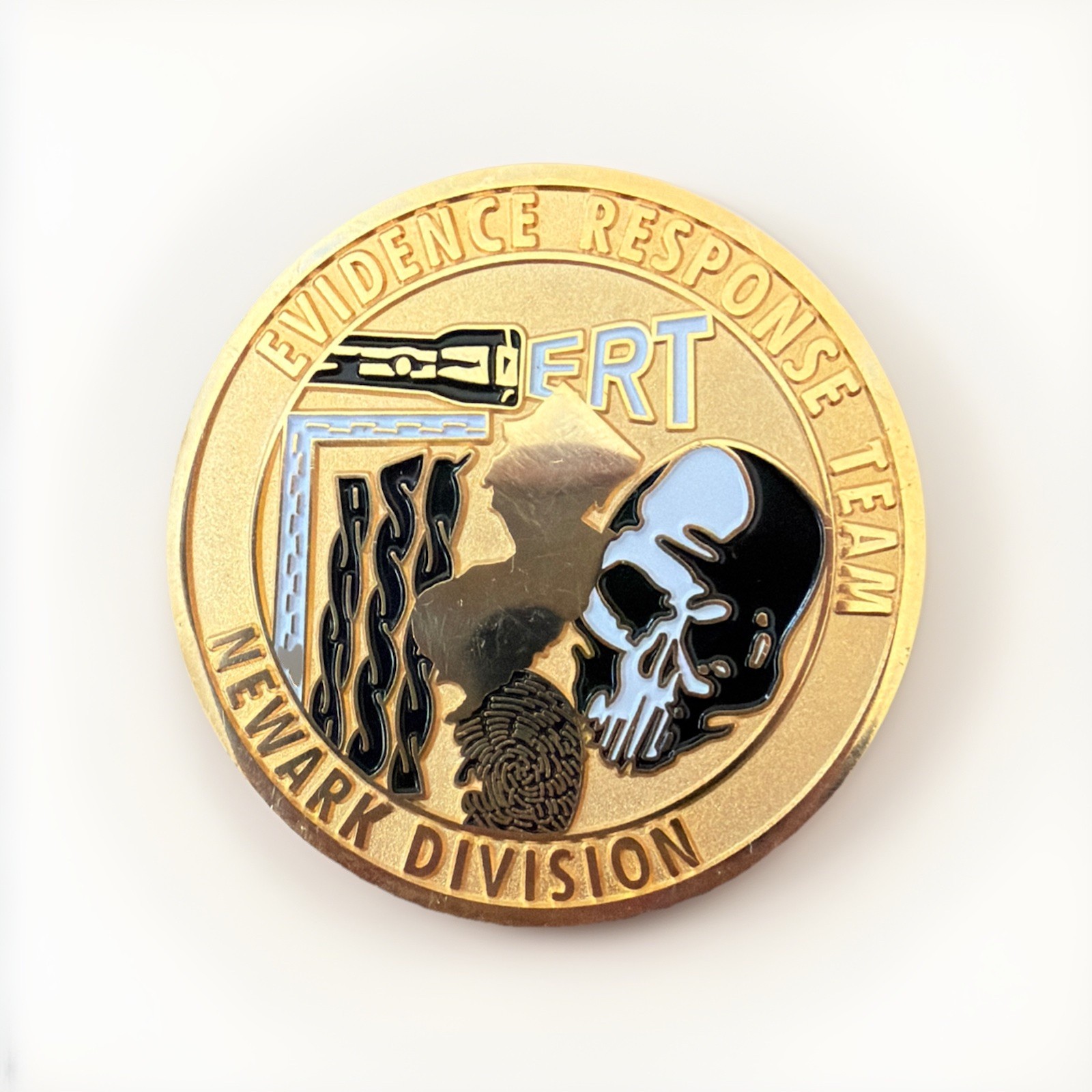FBI Newark New Jersey ERT Evidence Response Team Challenge Coin