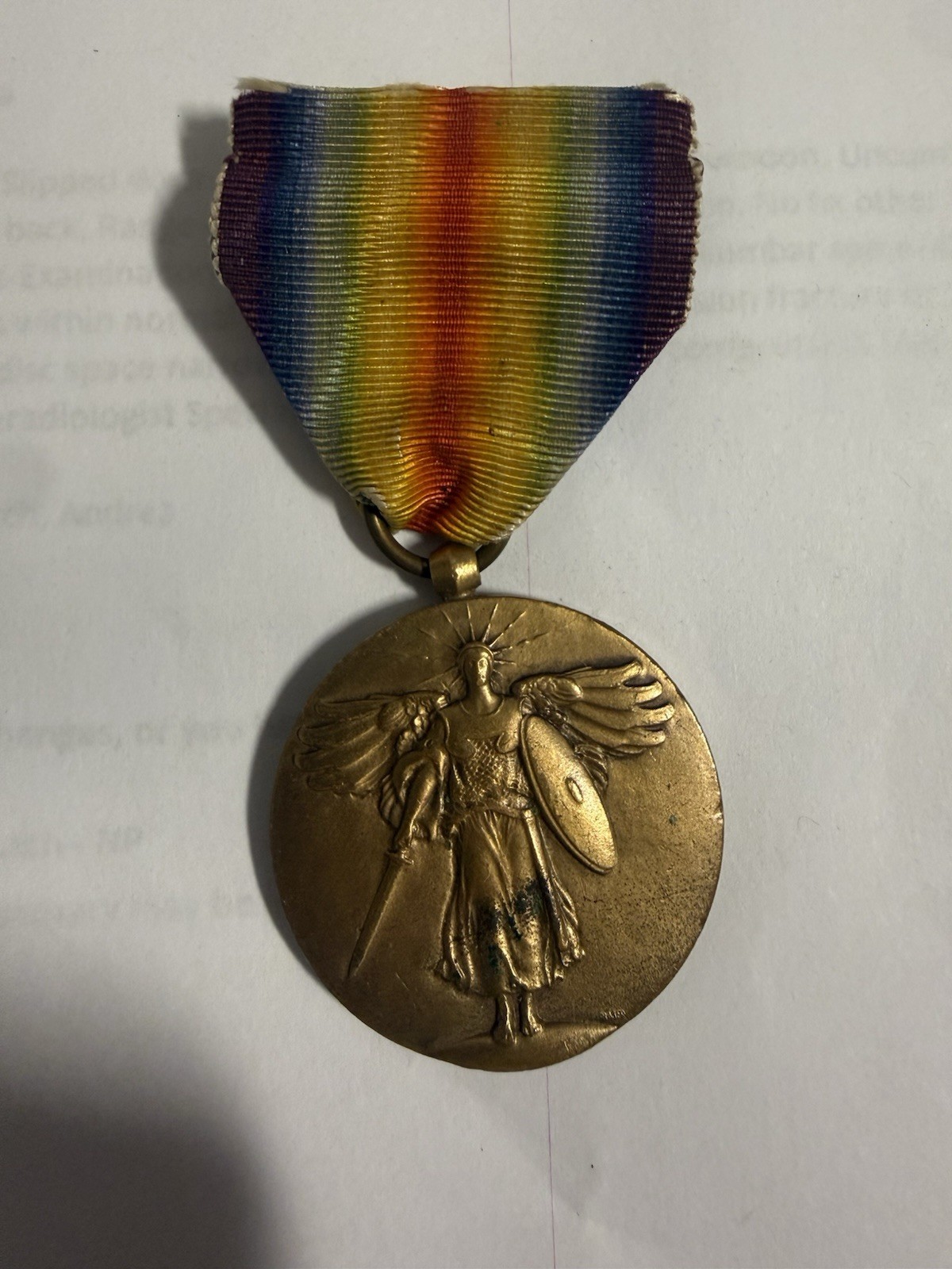 Original WW1 US Allied Victory Medal Bronze