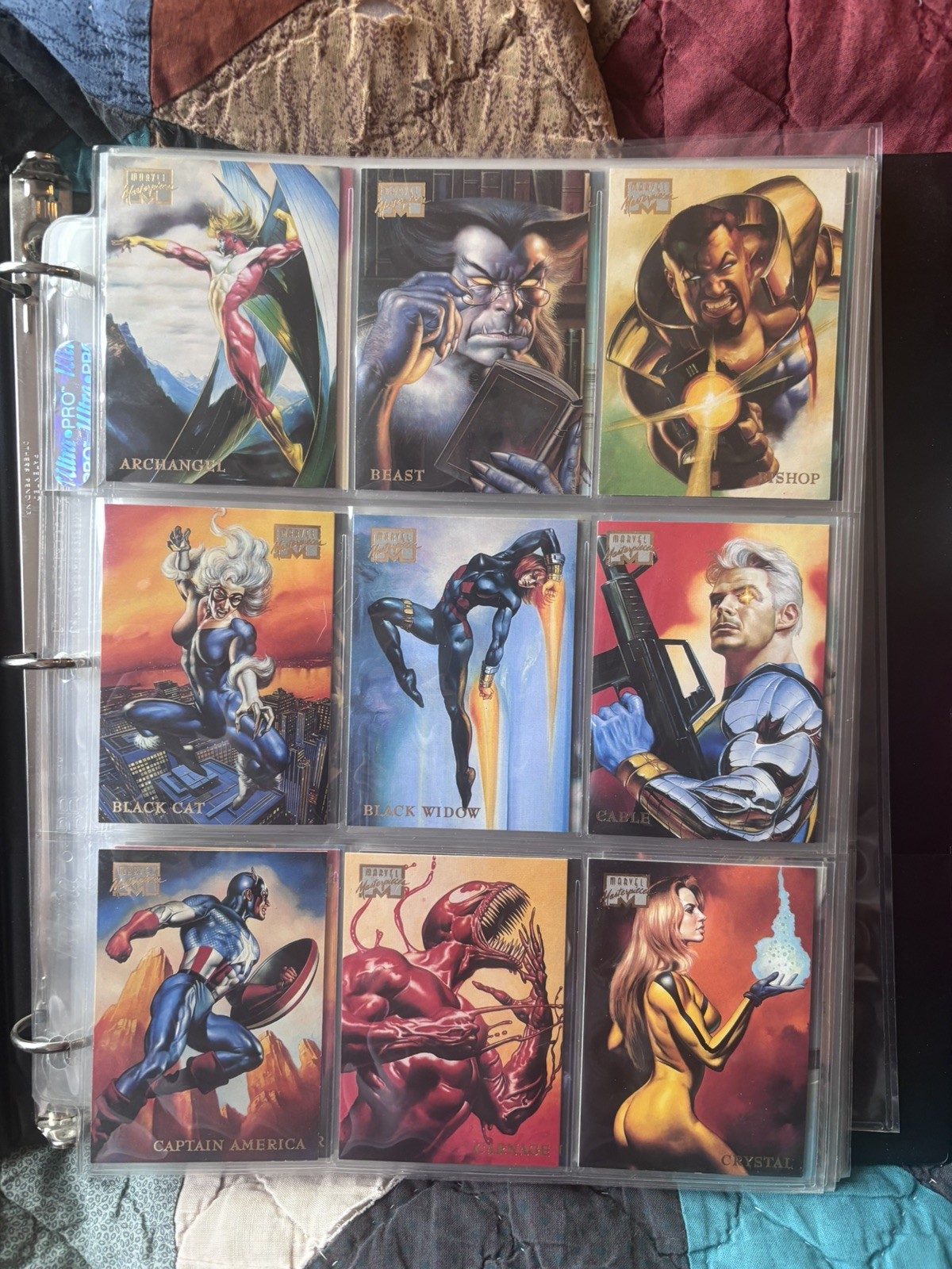 1996 Marvel Masterpieces 1-99, 1 Double Impact, 1 Masterprint *Read*