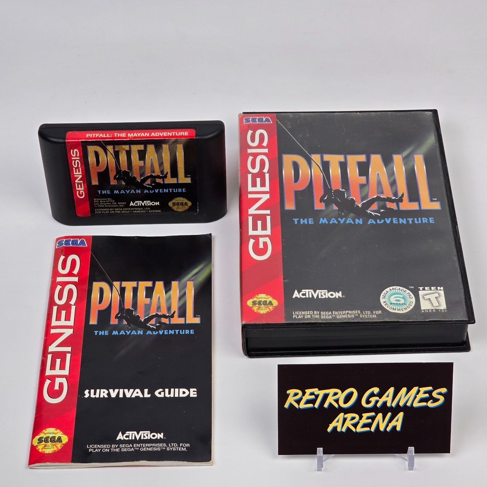 Pitfall: The Mayan Adventure (Sega Genesis) CIB COMPLETE & TESTED