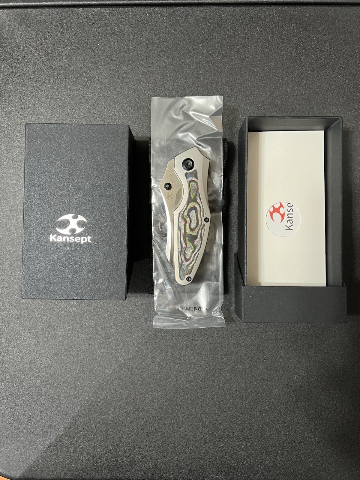 Kansept Baba Yaga K1074A4 20CV & Titanium + 80’s Camo Carbon Folding Knife ~ NEW
