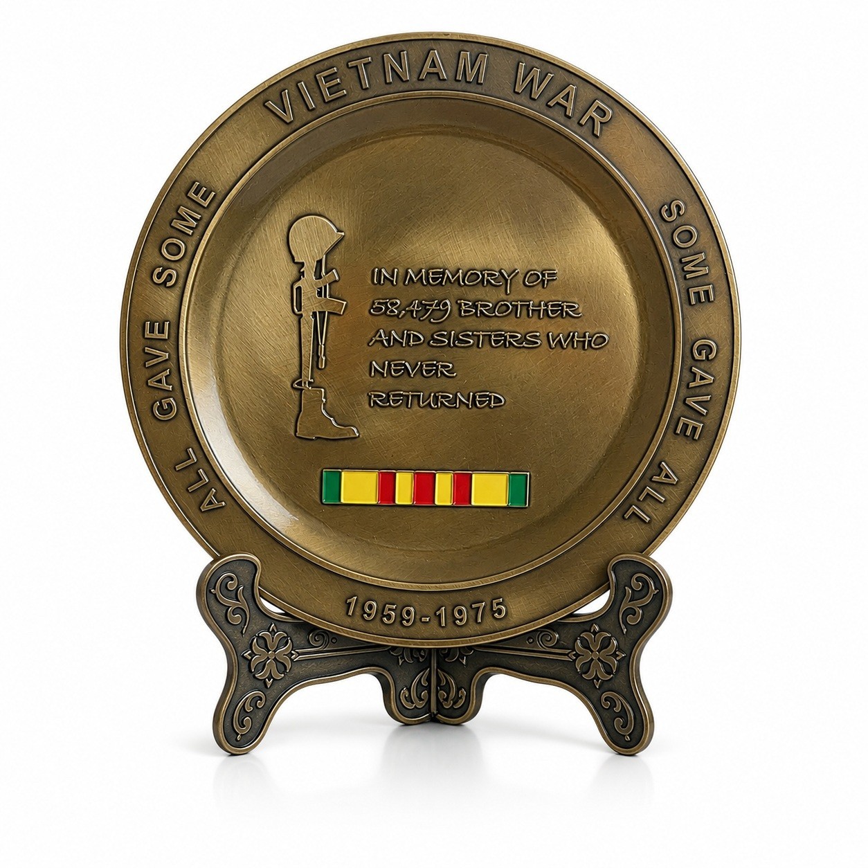 Vietnam War Memorial Commemorative Plate 5.5