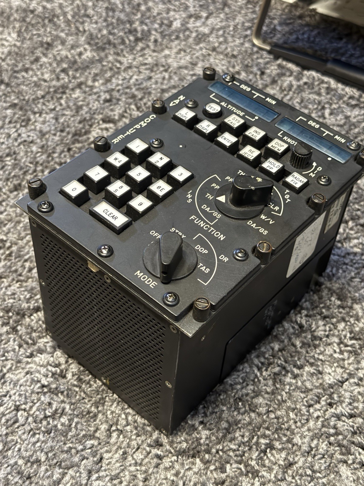 Surplus Northrop C5 galaxy NAV Computer aircraft panal (C9213/ASN-112)