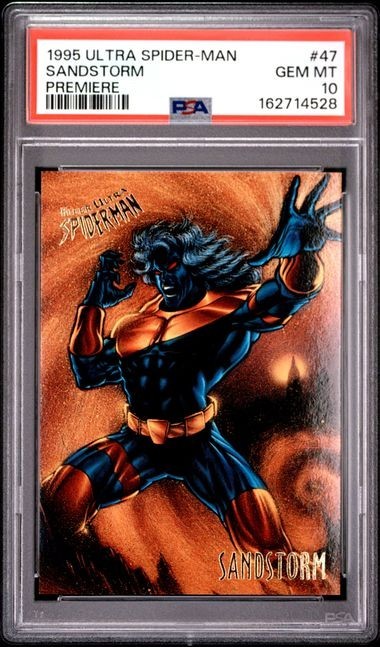 1995 Fleer Ultra Spider-Man Premier Sandstorm PSA 10 GEM MINT (Pop 3)