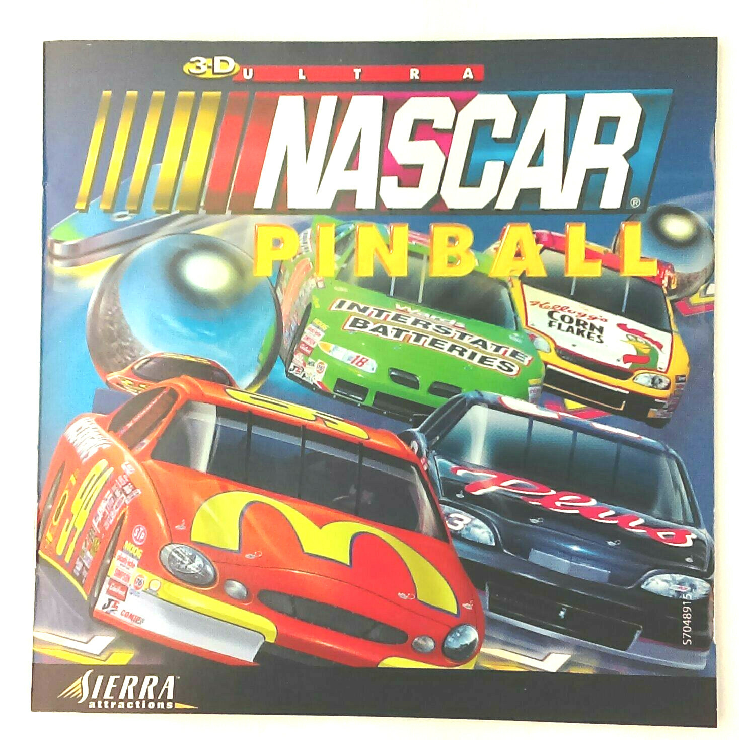 3D Ultra NASCAR Pinball 1998, USED, Very Good
