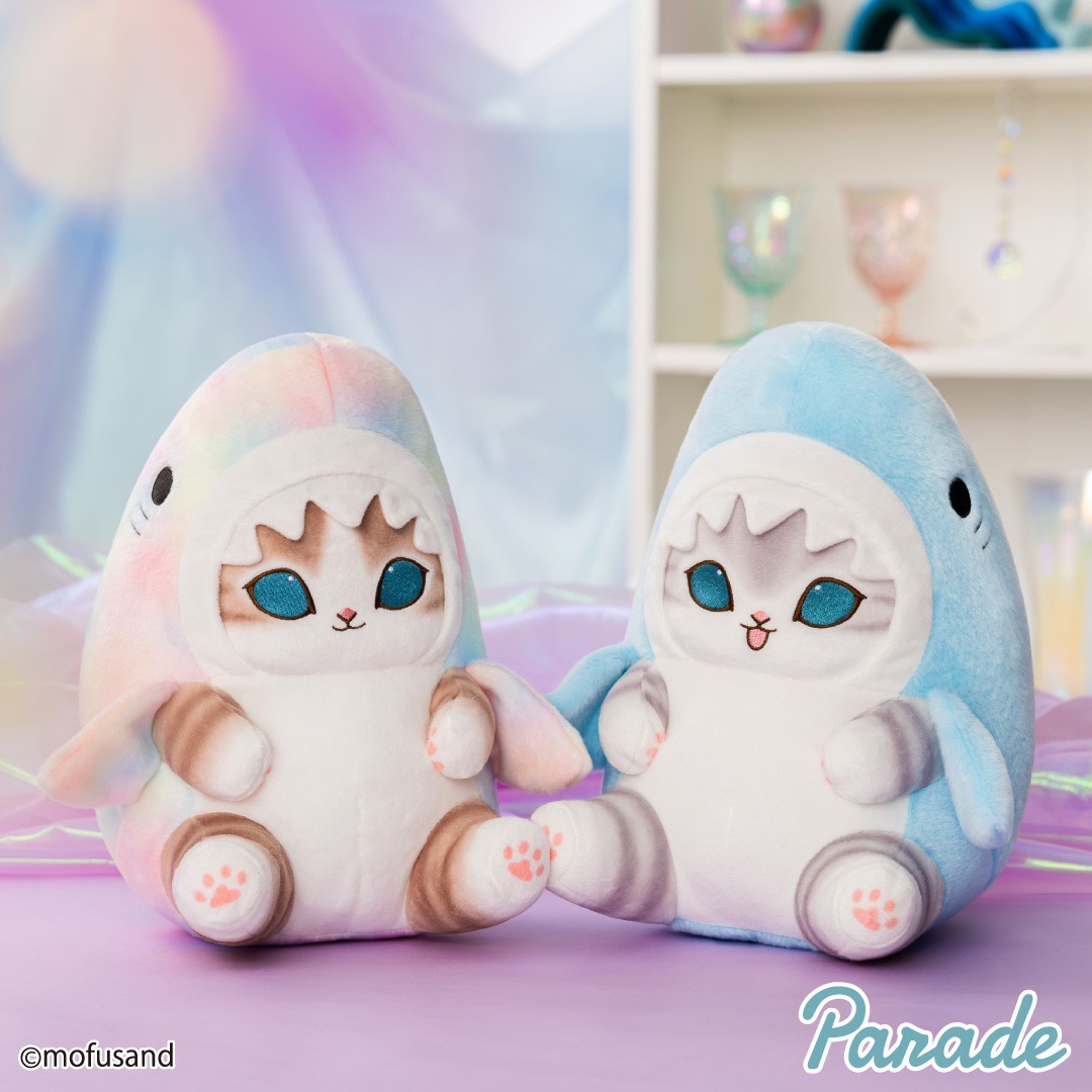 mofusand Pastel Shark Nyan Big Plush Set of 2 Parade JAPAN 2025