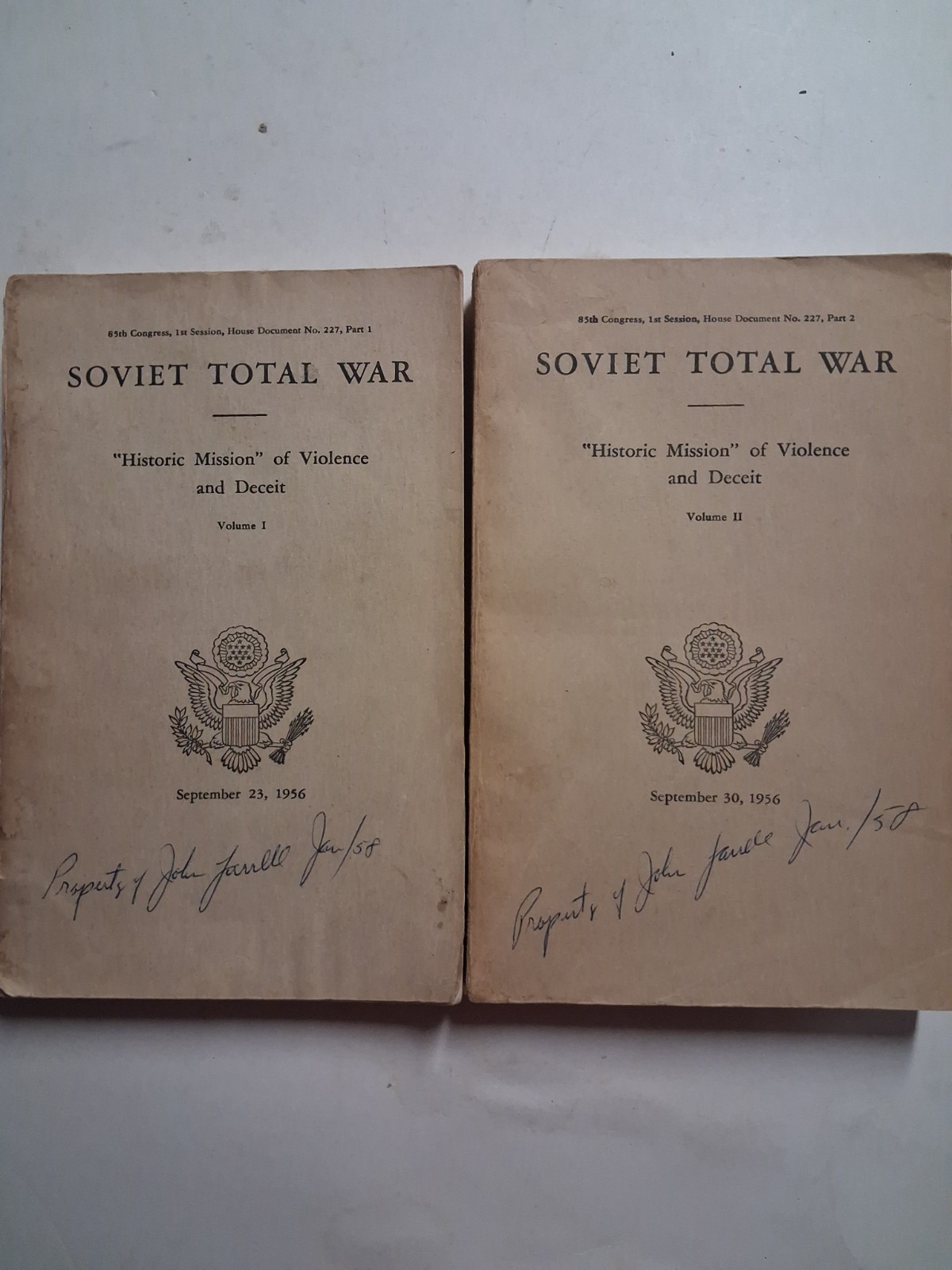 1956 US SOVIET TOTAL WAR Counter Intel VIOLENCE DECEIT Cold War VOL I & II MAP
