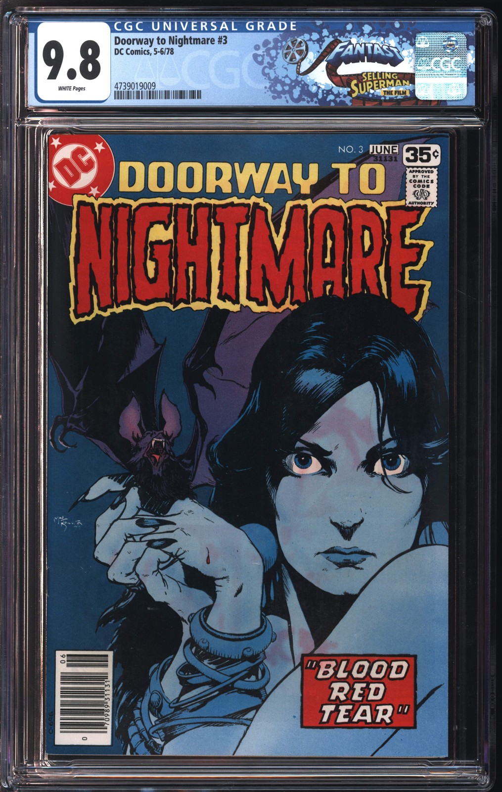 Marvel Comics Doorway to Nightmare #3 5-6/78 FANTAST CGC 9.8 White Pages