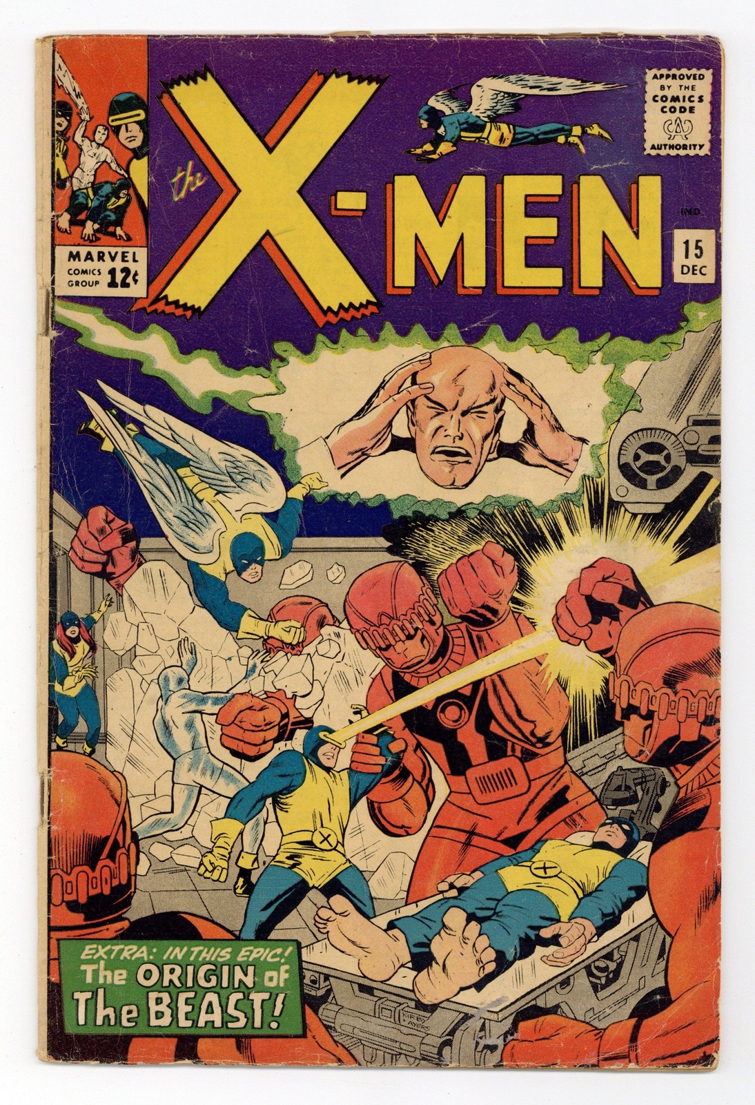 Uncanny X-Men #15 GD+ 2.5 1965
