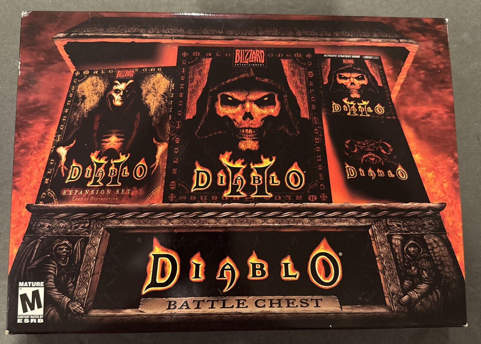 BRAND NEW - SEALED - Diablo Battle Chest (PC, 2001) + 2 Strategy Guides Boxed 