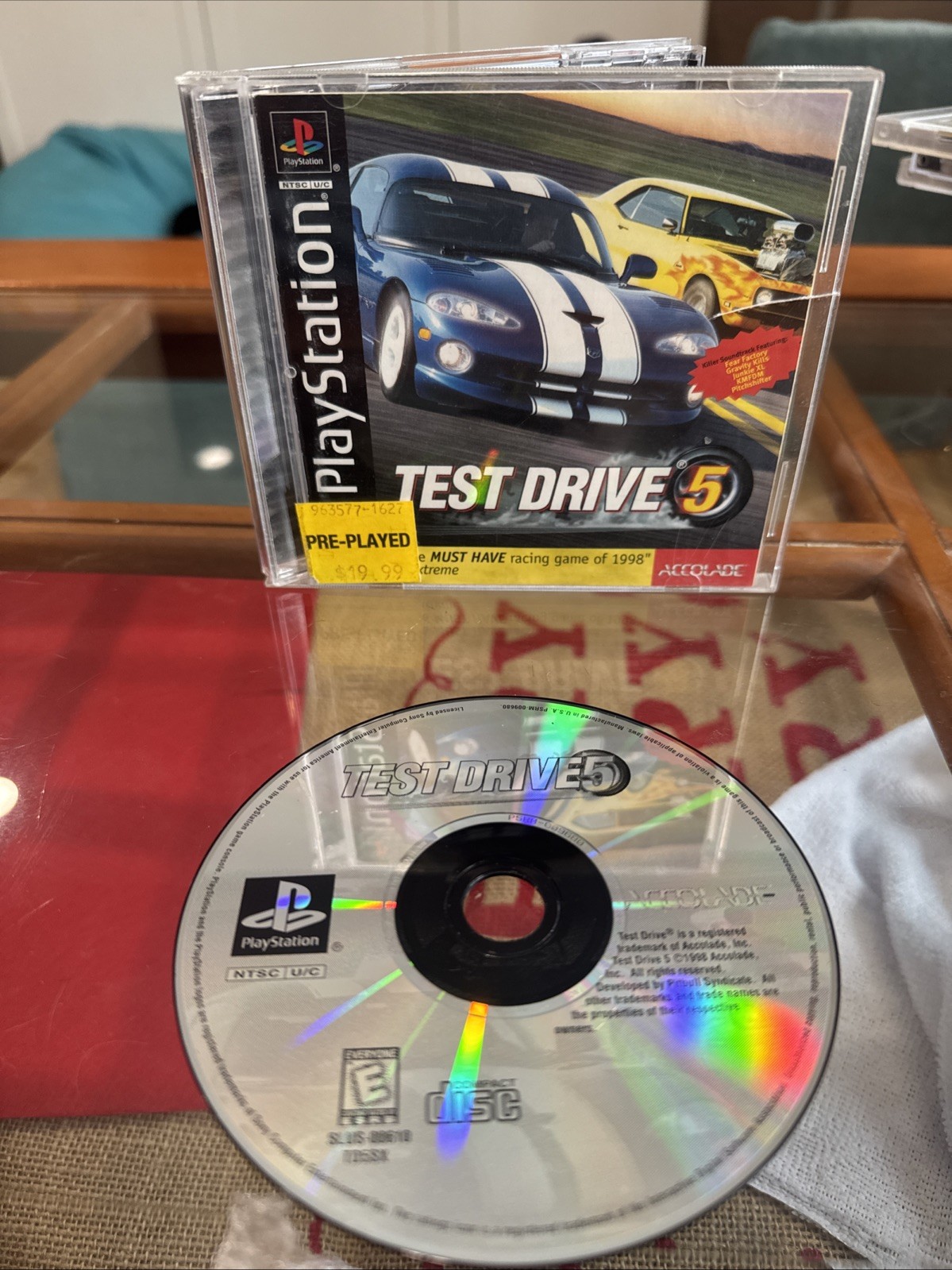 Test Drive 5 (Sony PlayStation 1, 1998). Tested. CIB. Clean. Small Crack On CS.