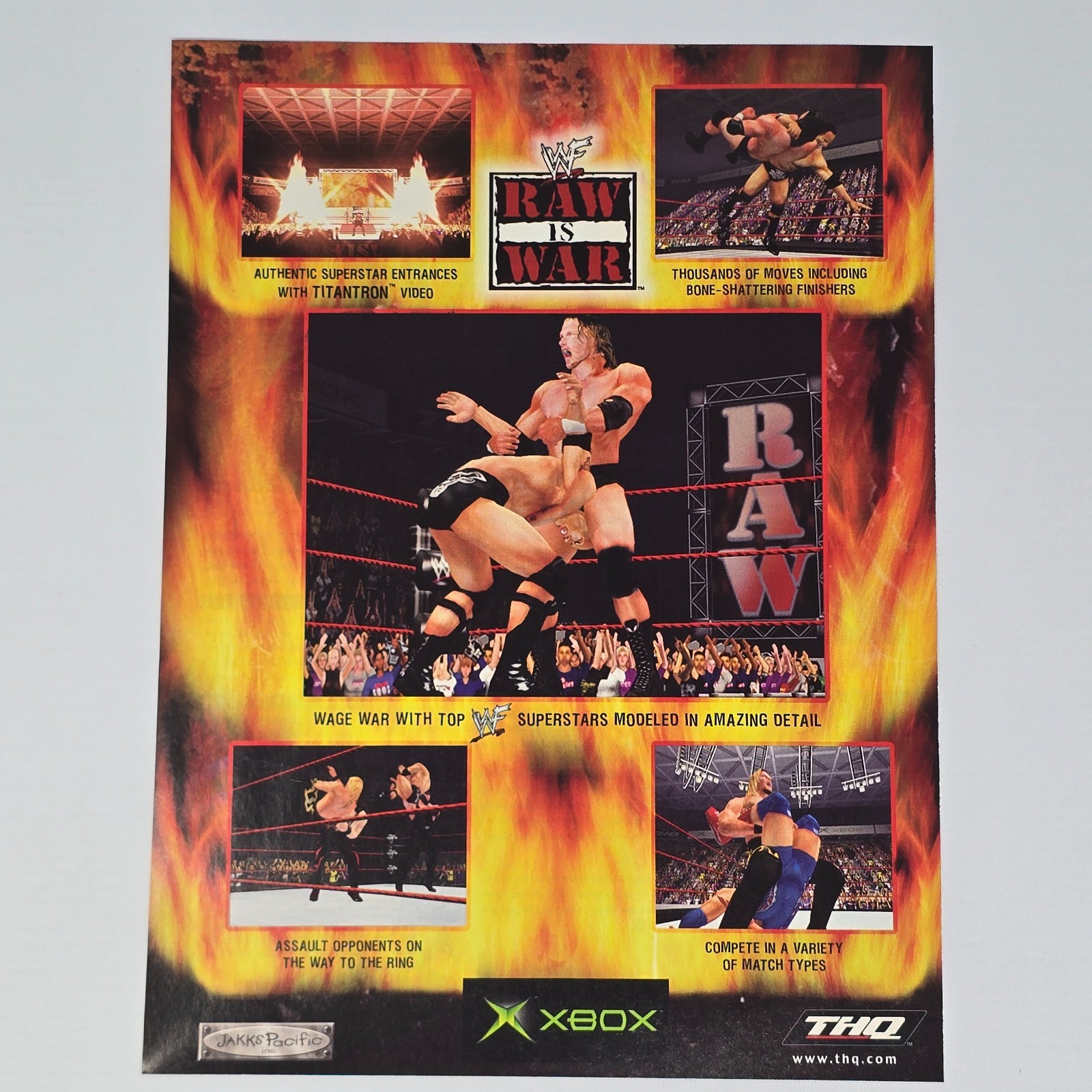 WWF Raw Is War Microsoft Xbox Titantron Print Ad/Poster