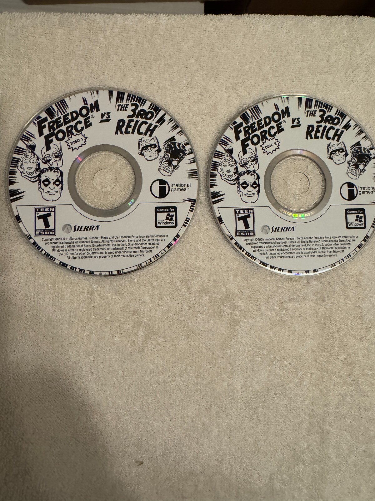 Freedom Force vs the 3rd Reich - TWO CD'S ONLY