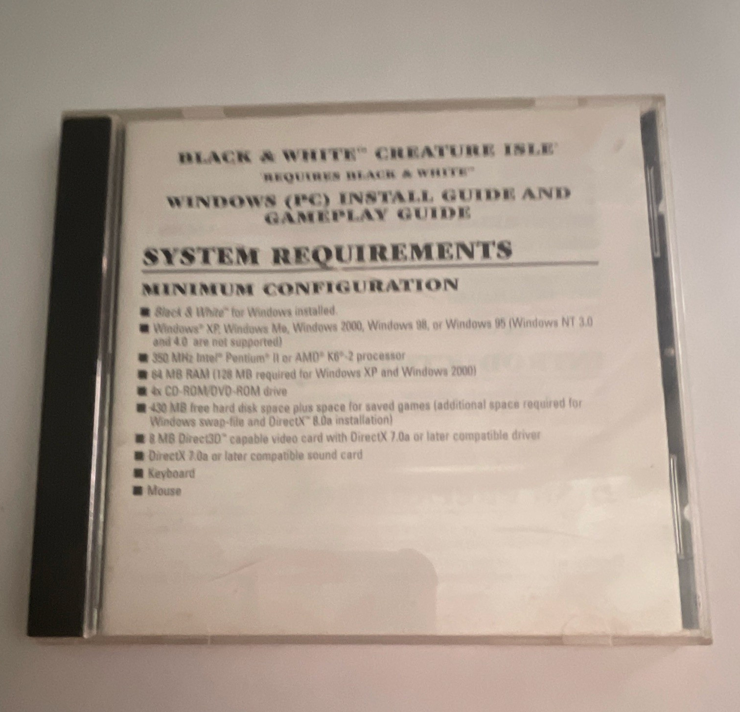 EA Games Black & White: Creature Isle Expansion Pack PC Simulation T-Teen Manual