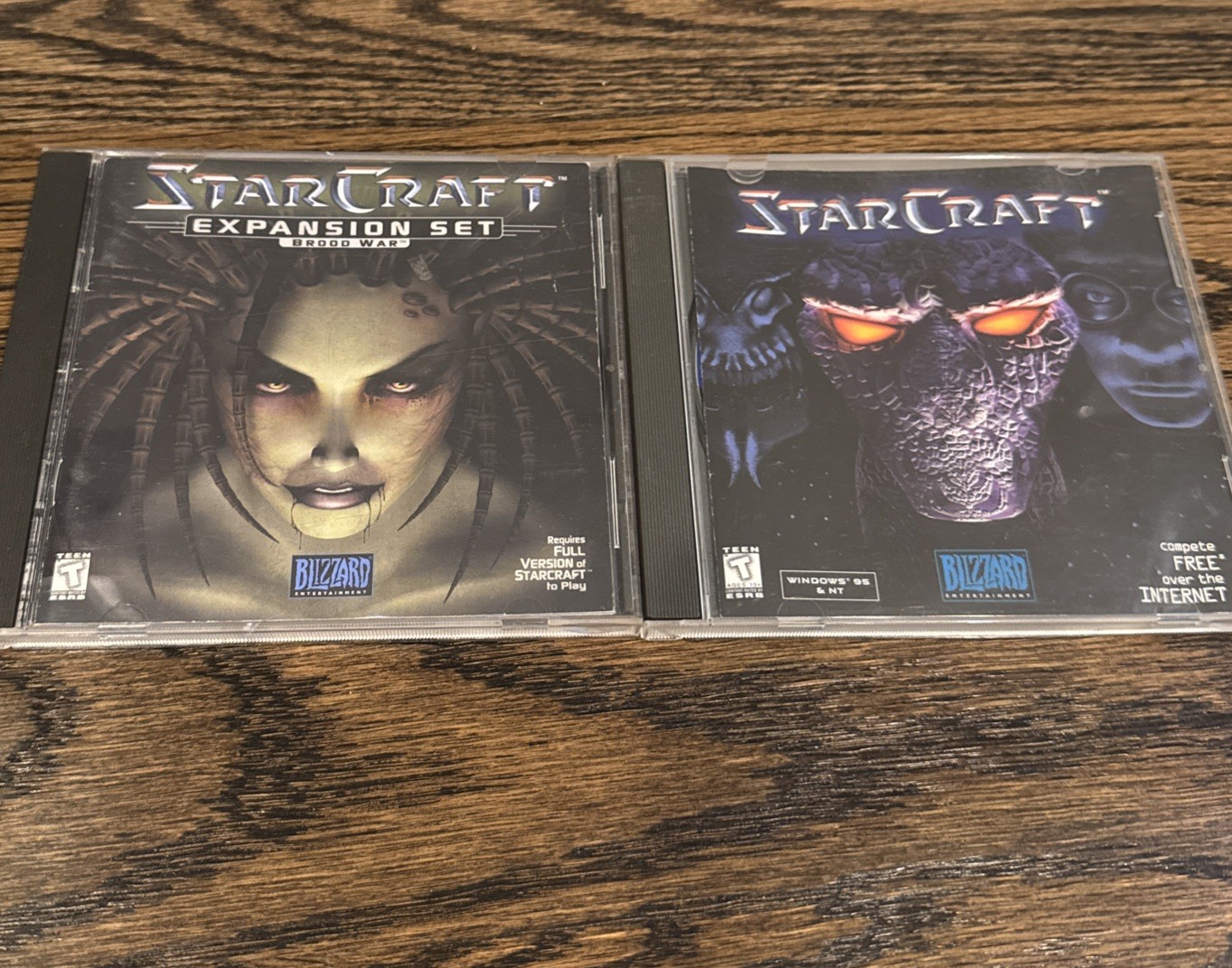 StarCraft + Brood War Expansion PC CD-ROM Blizzard Lot 1998