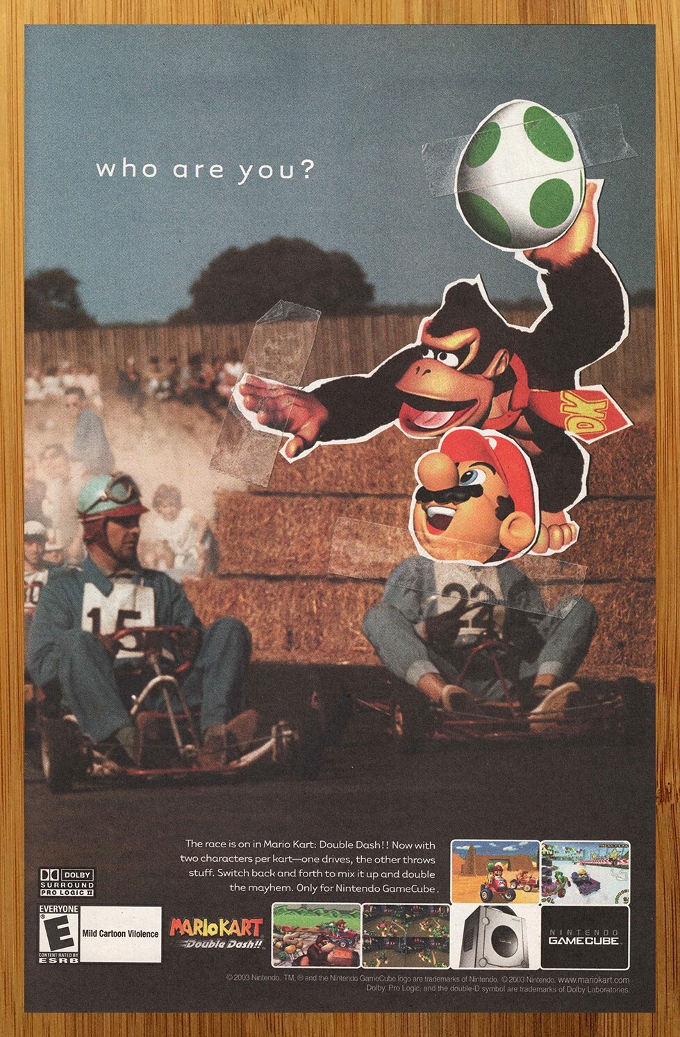 2003 Mario Kart: Double Dash Gamecube Print Ad/Poster Official Art Donkey Kong