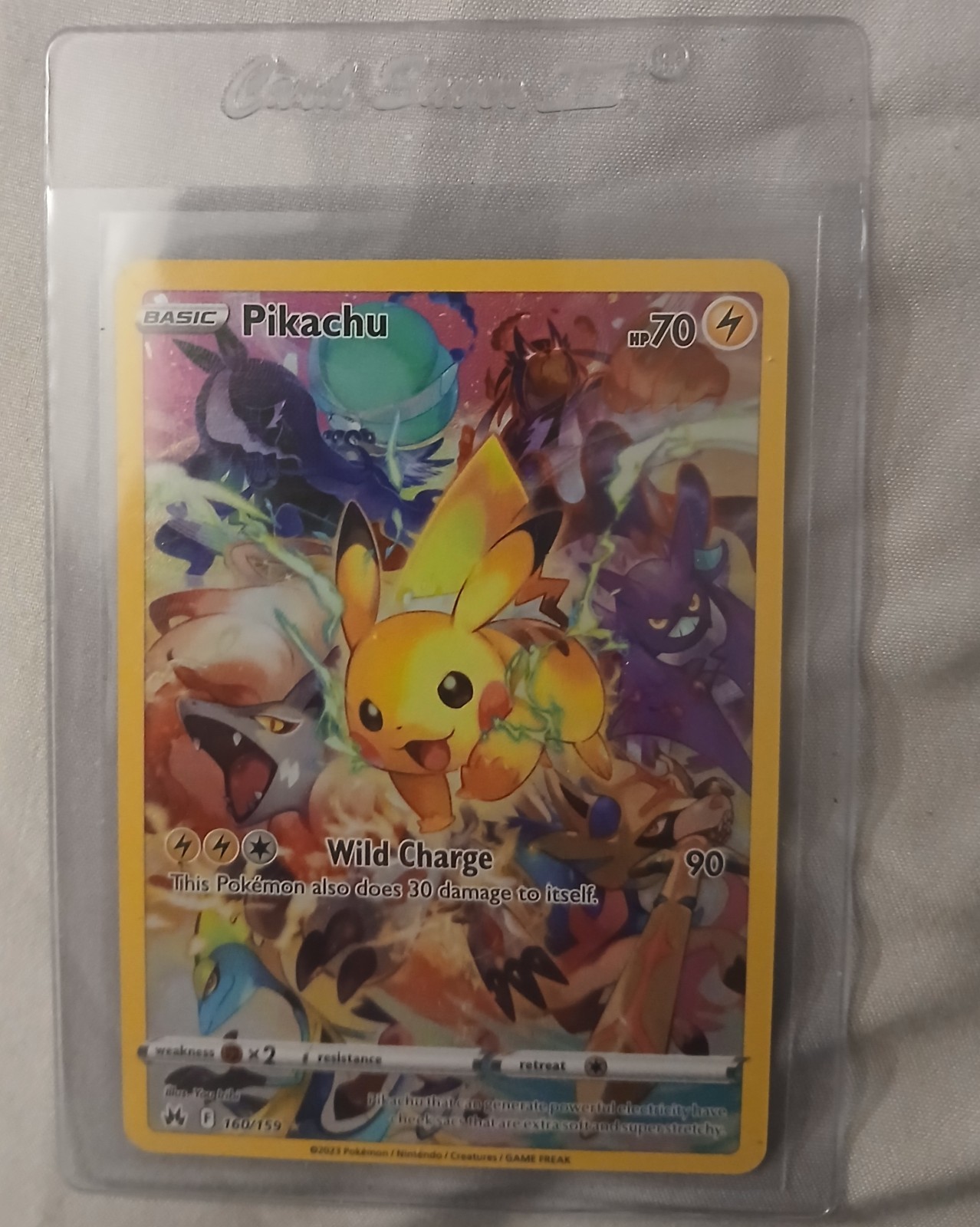 2023 Pokemon Sword & Shield Crown Zenith Pikachu Secret Rare #160/159
