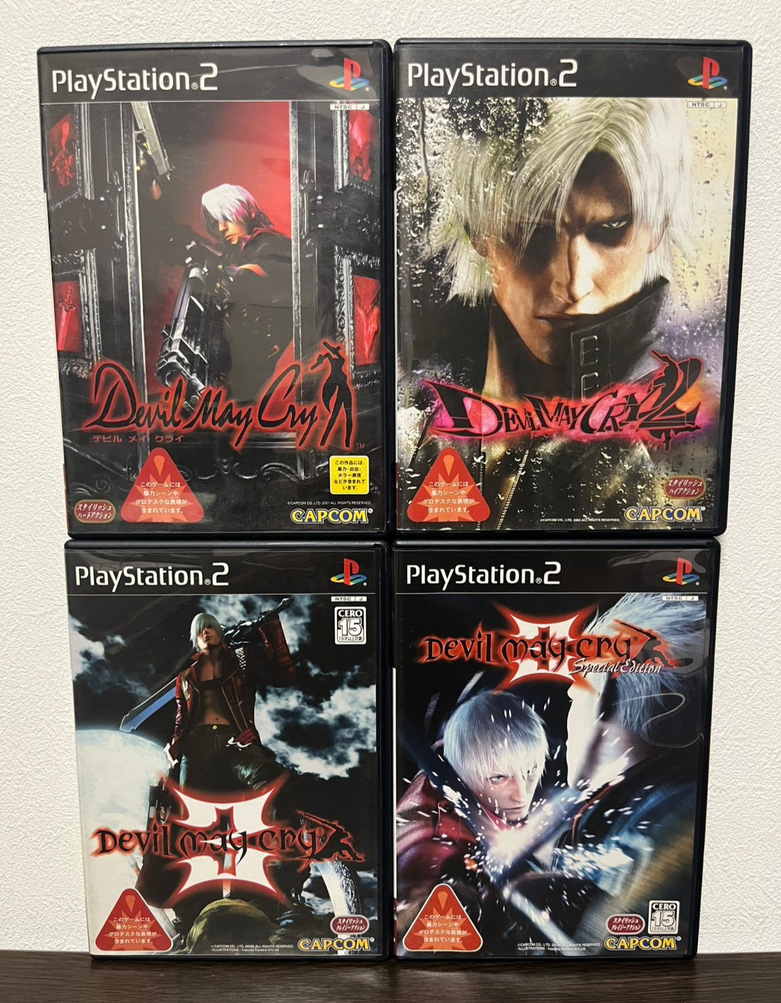 Devil May Cry 1 2 3 & Special Edition set Sony Playstation2 PS2 Japanese ver