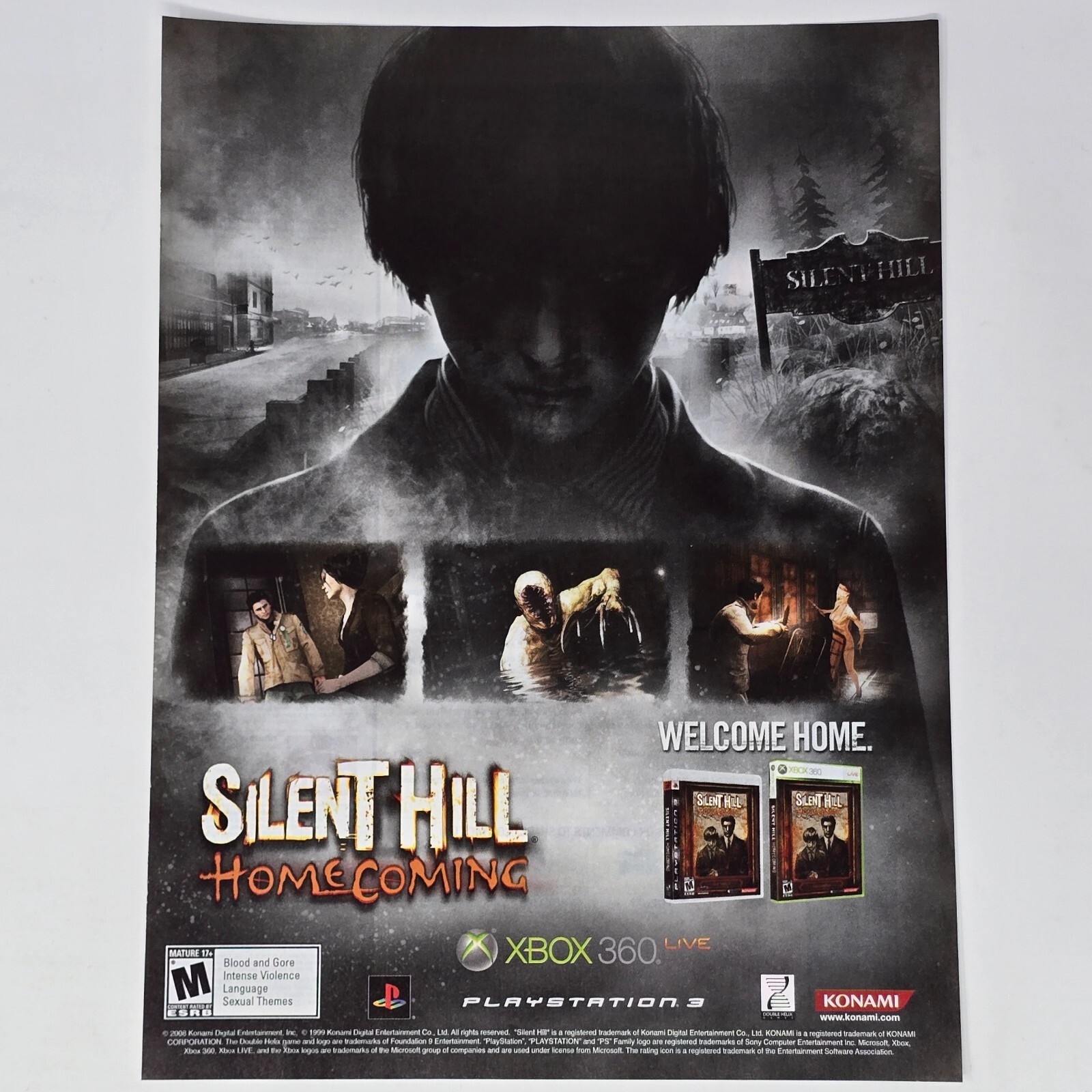 Silent Hill Homecoming Xbox 360 PS3 Welcome Home Print Ad/Poster Promo Art