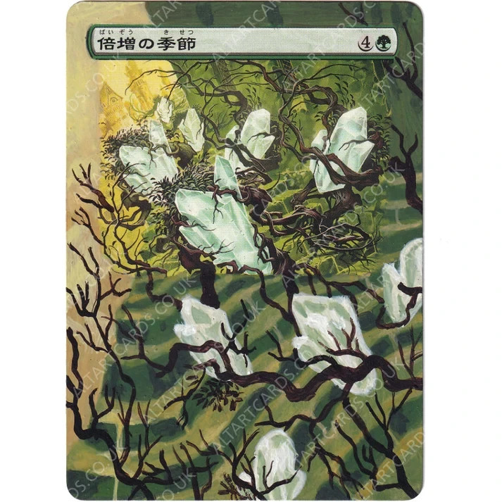 Altered Art Cards *GREEN Mana* - Hand Painted Alters - MTG Magic the Gathering
