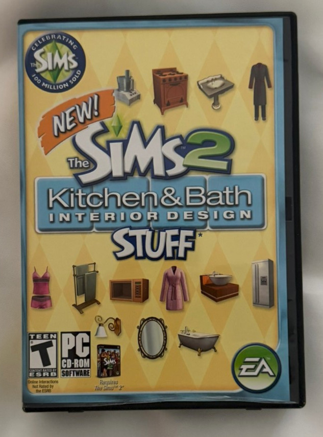 Sims 2: Kitchen & Bath Interior Design Stuff (PC, 2008)