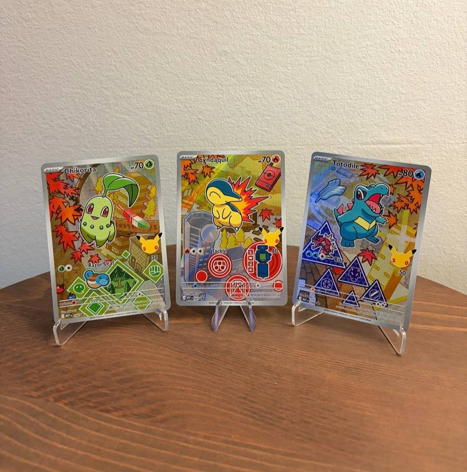 Pokemon First Partner Series 2 Johto Gen 2 Chikorita Cyndaquil Totodile MEP 046