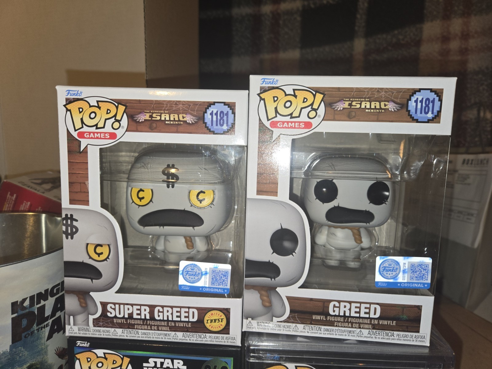 Funko Pop The Binding Of Isaac Super Greed Chase Variant #1181 BUNDLE