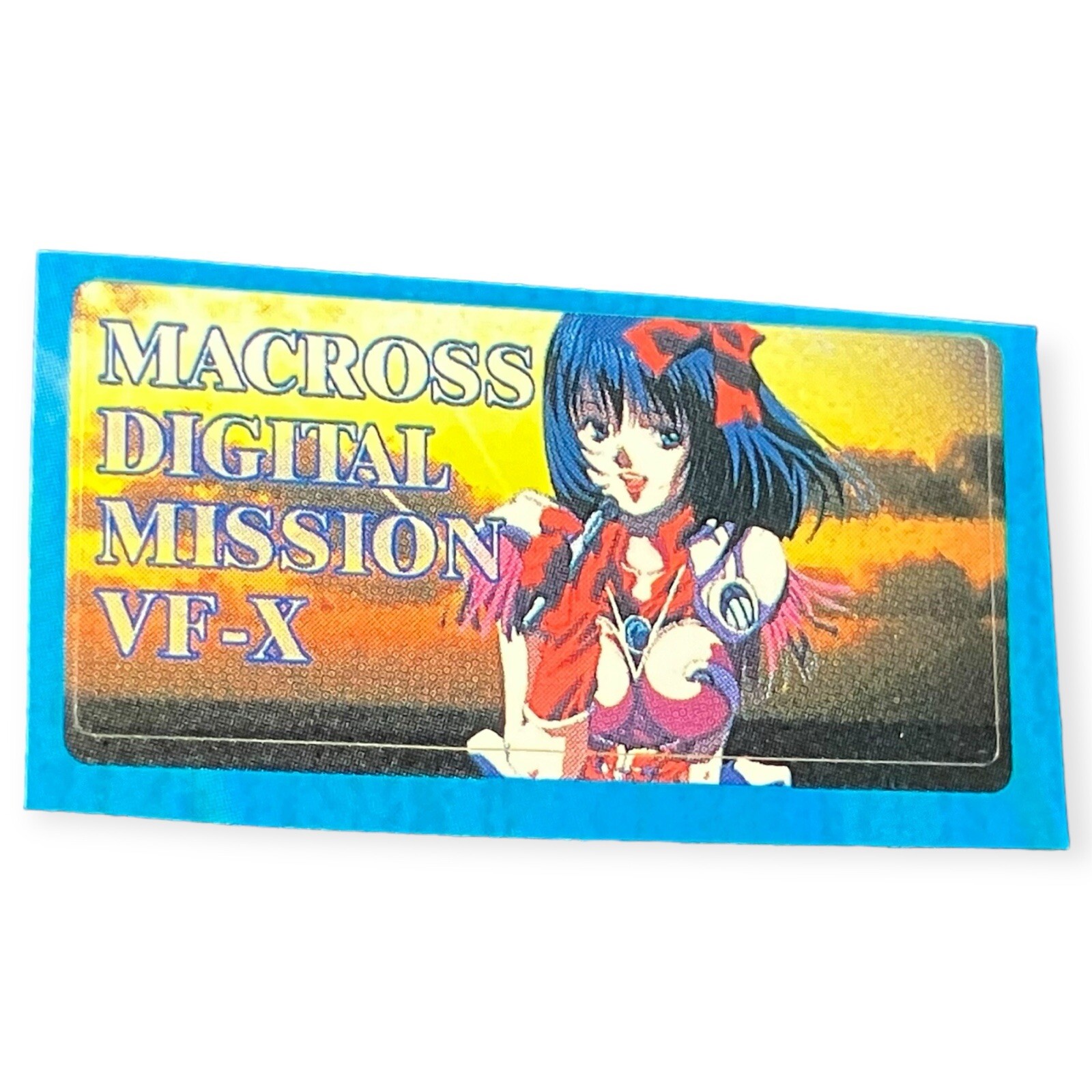Sony PlayStation Ps1 Macross Digital Mission VF-X  Bandai Memory Card Sticker