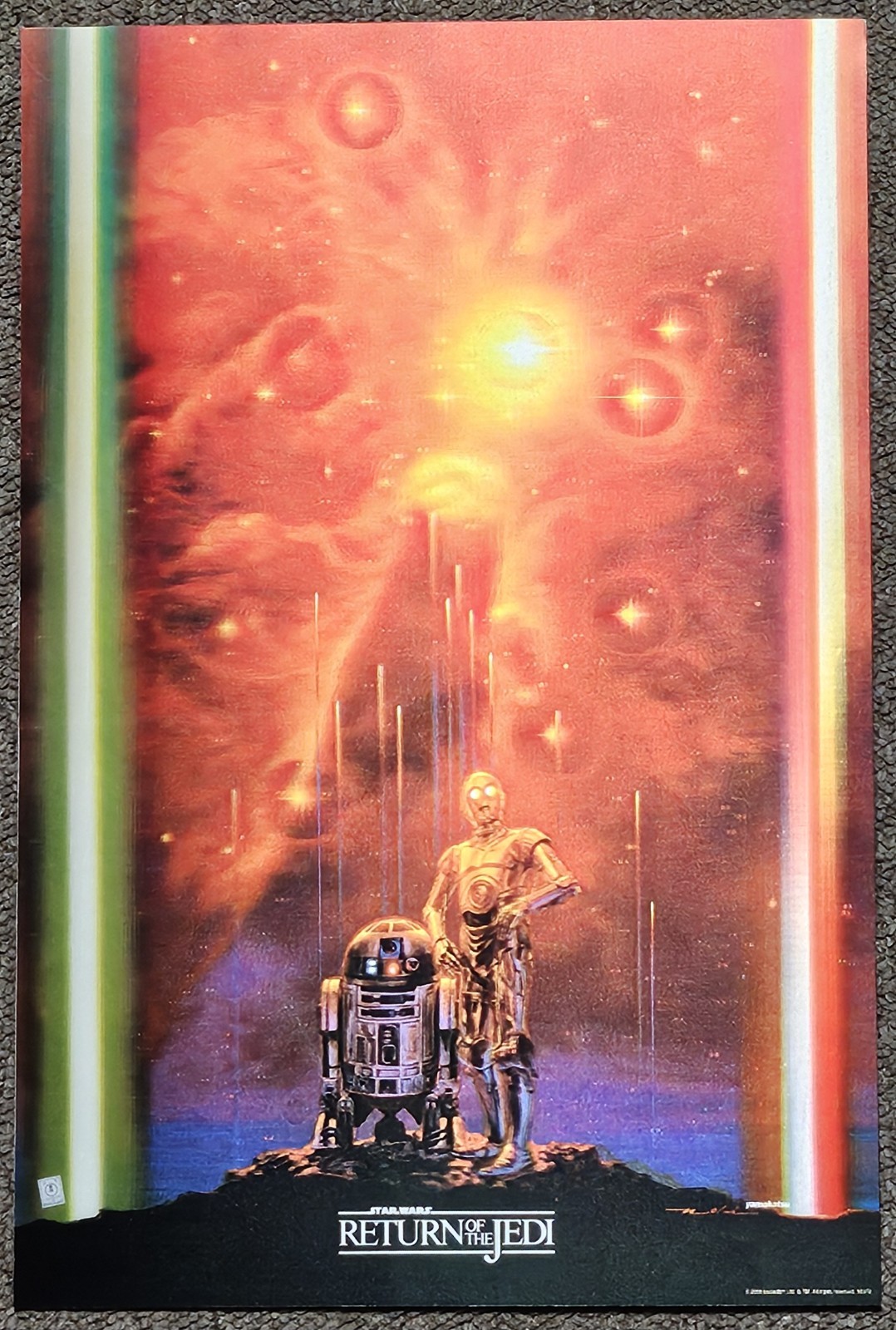 Star Wars Return Of The Jedi Starfall Noriyoshi Ohrai Lenticular Poster R2-D2