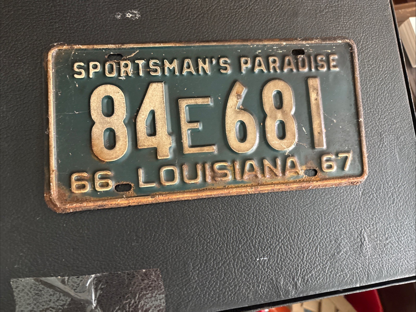 1966 1967 Louisiana LA Sportsman\'s Paradise License Plate