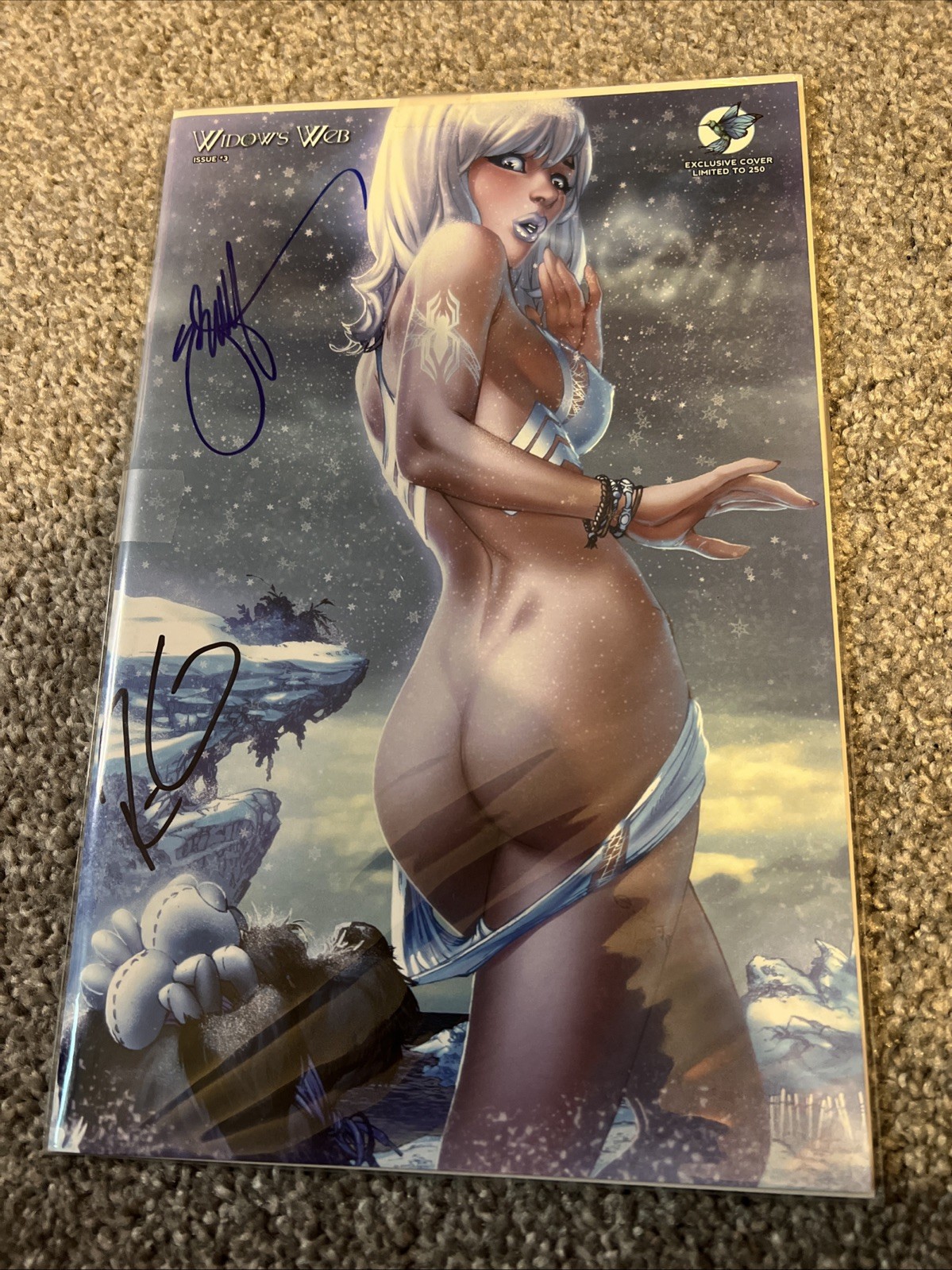 Widow's Web #3 Oh My Winter Edition Ltd to 250 Signed Raven Ebas
