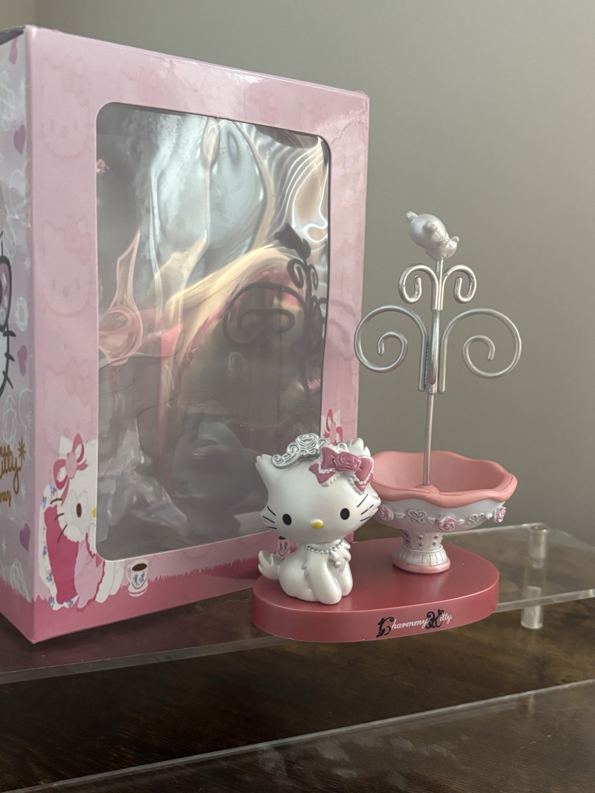 Sanrio Charmmy Kitty Hello Kitty Figurine Boxed Plastic 2004 Cartoon Character