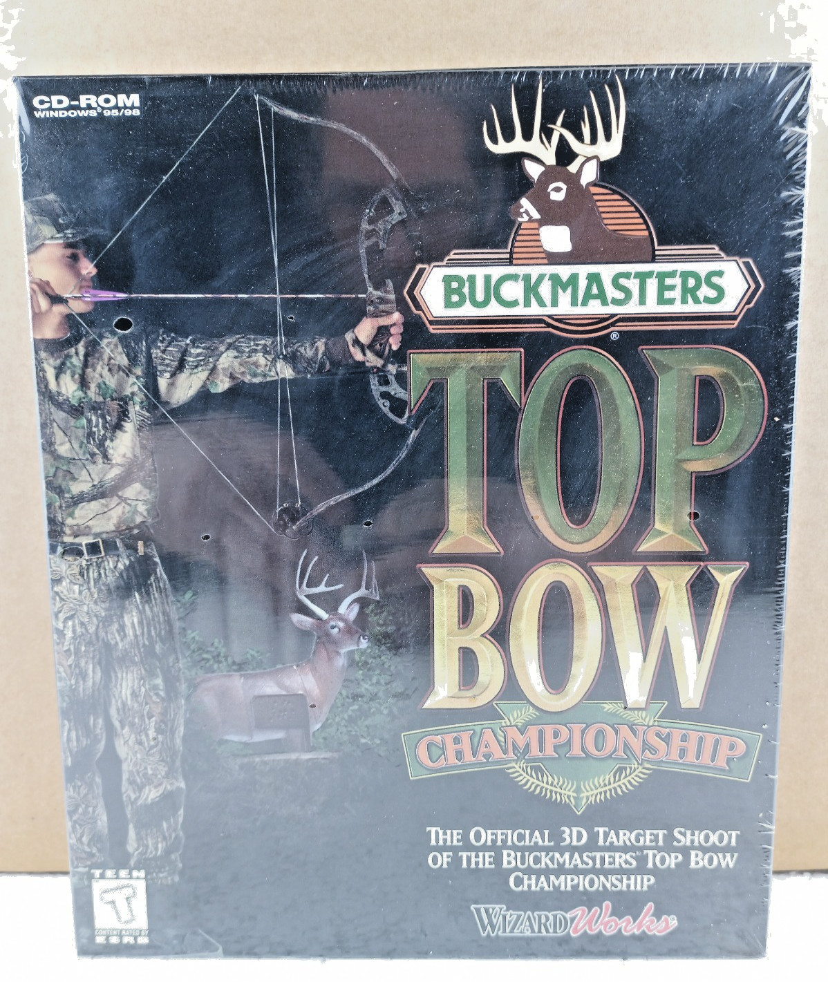 Buckmasters Top Bow Championship PC Big Box Sealed Euro Edition Archery Sim