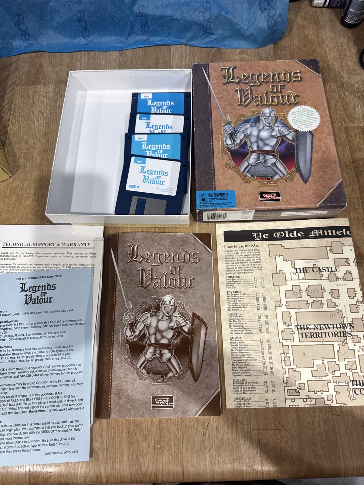 SSI: Legends of Valor for IBM PC/compatibles 1992 3.5