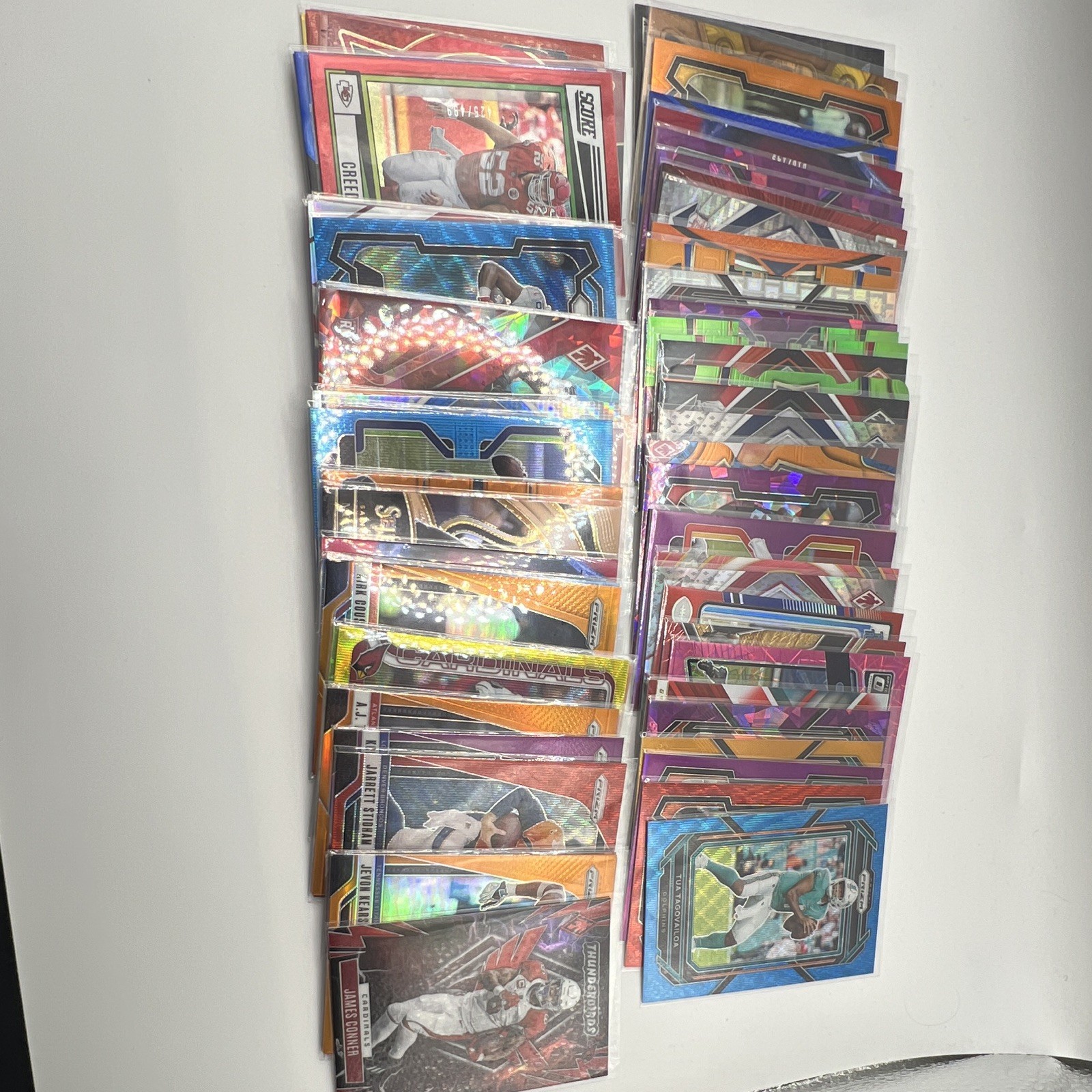 125 Card Lot Of All Numbered Football Cards Great Value