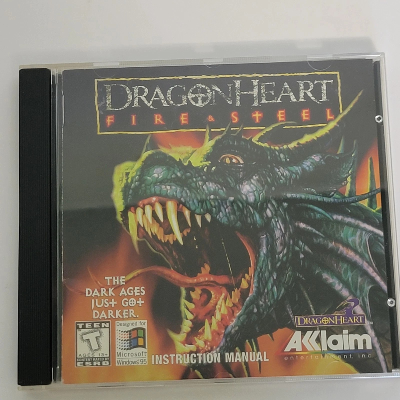 DragonHeart Fire & Steel PC for Windows 95 CD Acclaim 1996 Release