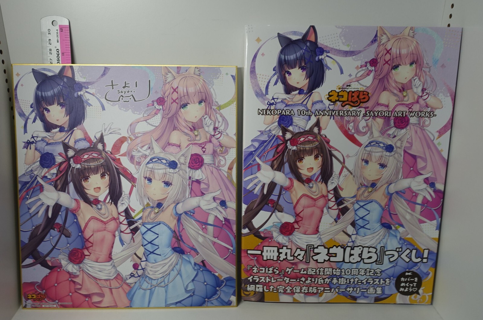 NEKOPARA 10th ANNIVERSARY SAYORI ART WORKS BOOK & PRINTED SHIKIHI ART BOARD