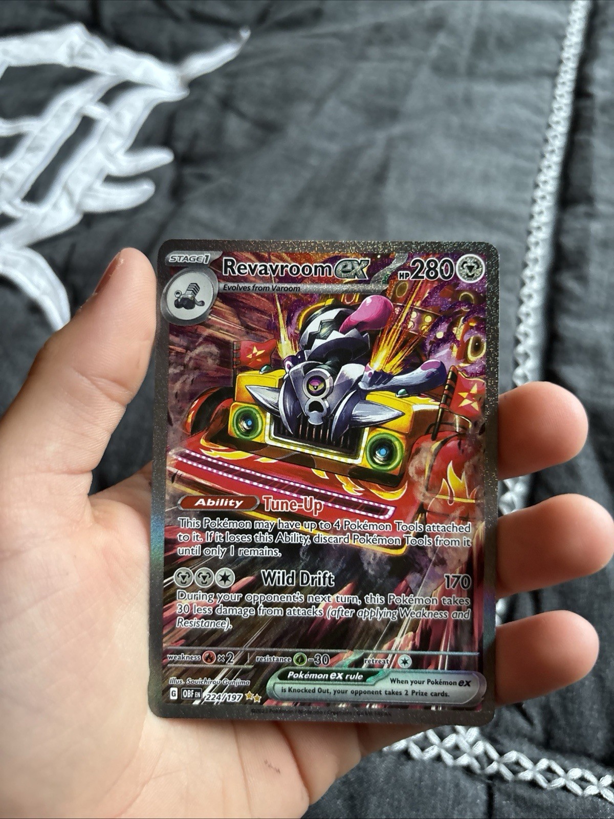 Revavroom ex 224/197 Obsidian Flames Special Illustration Rare Pokemon Card NM