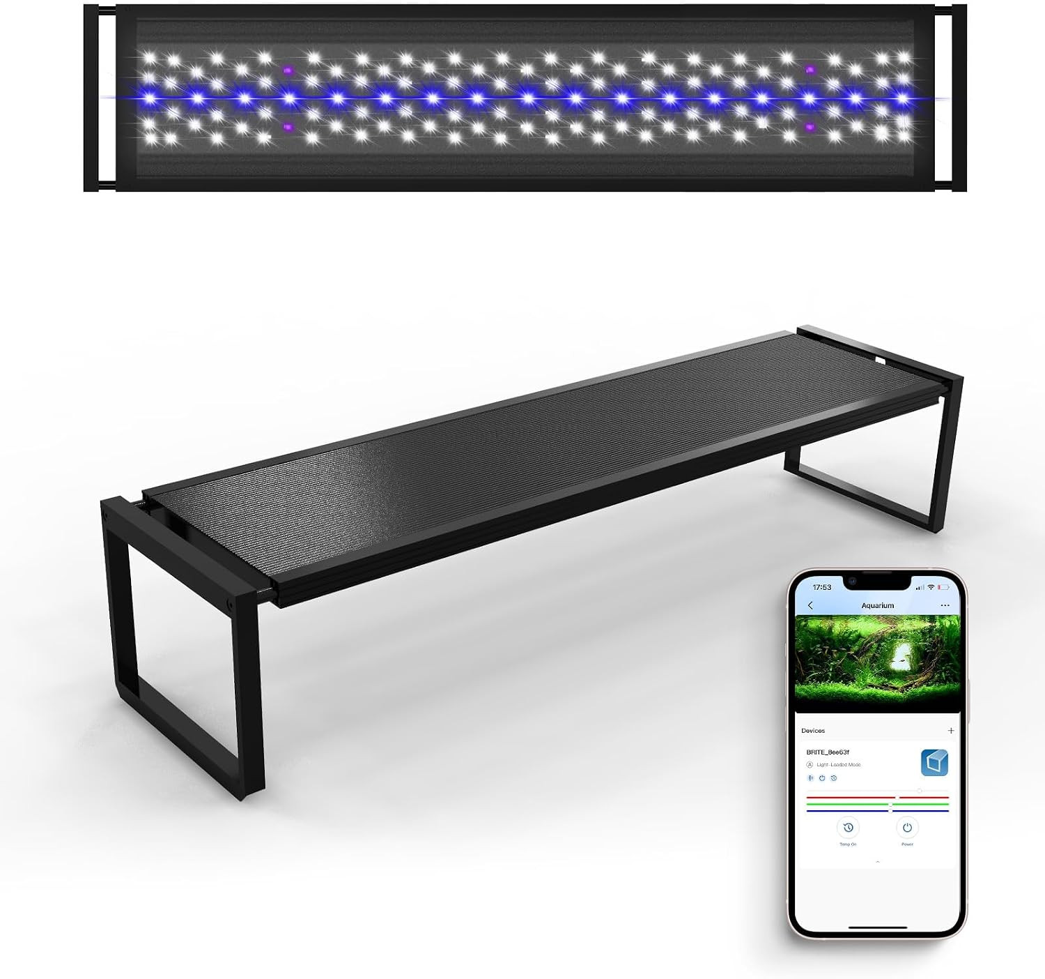 Aquarium Light for Plants, 72W LED Fish Tank Light for 47–55 \
