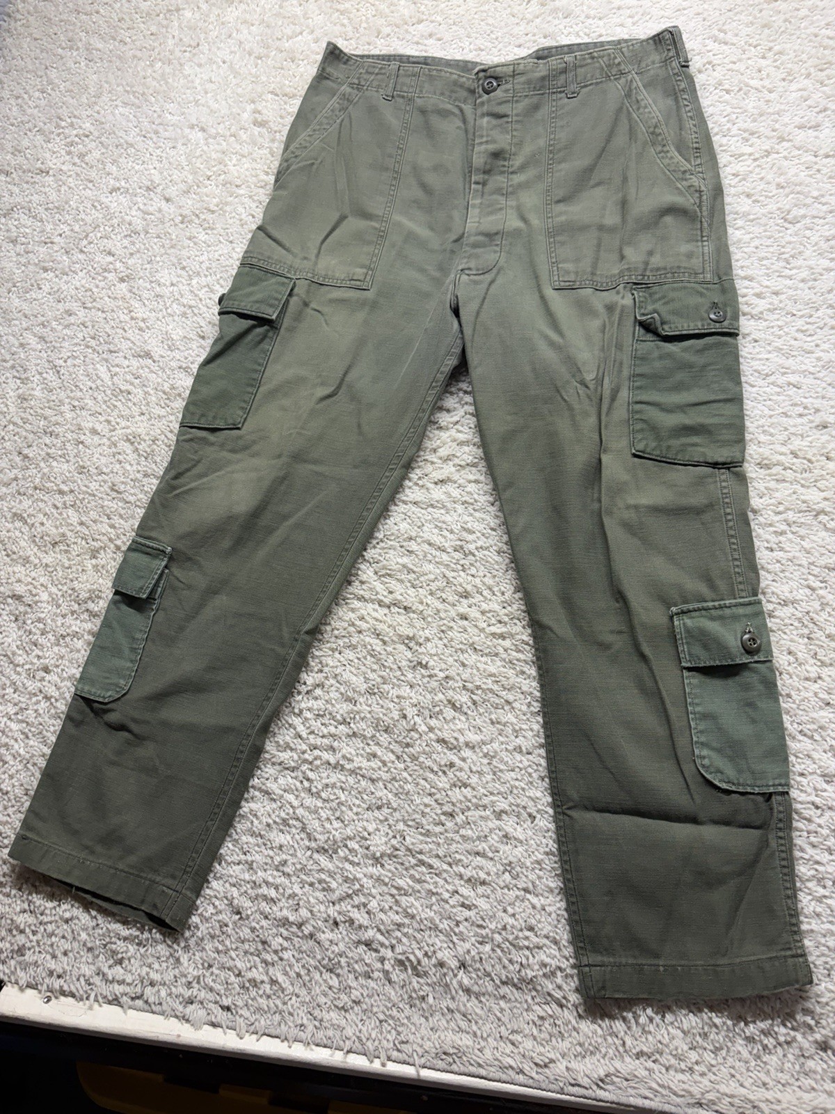 Vintage OG-107 Military Button Up Utility Trouser Men’s 31x34 (actual 34x29)