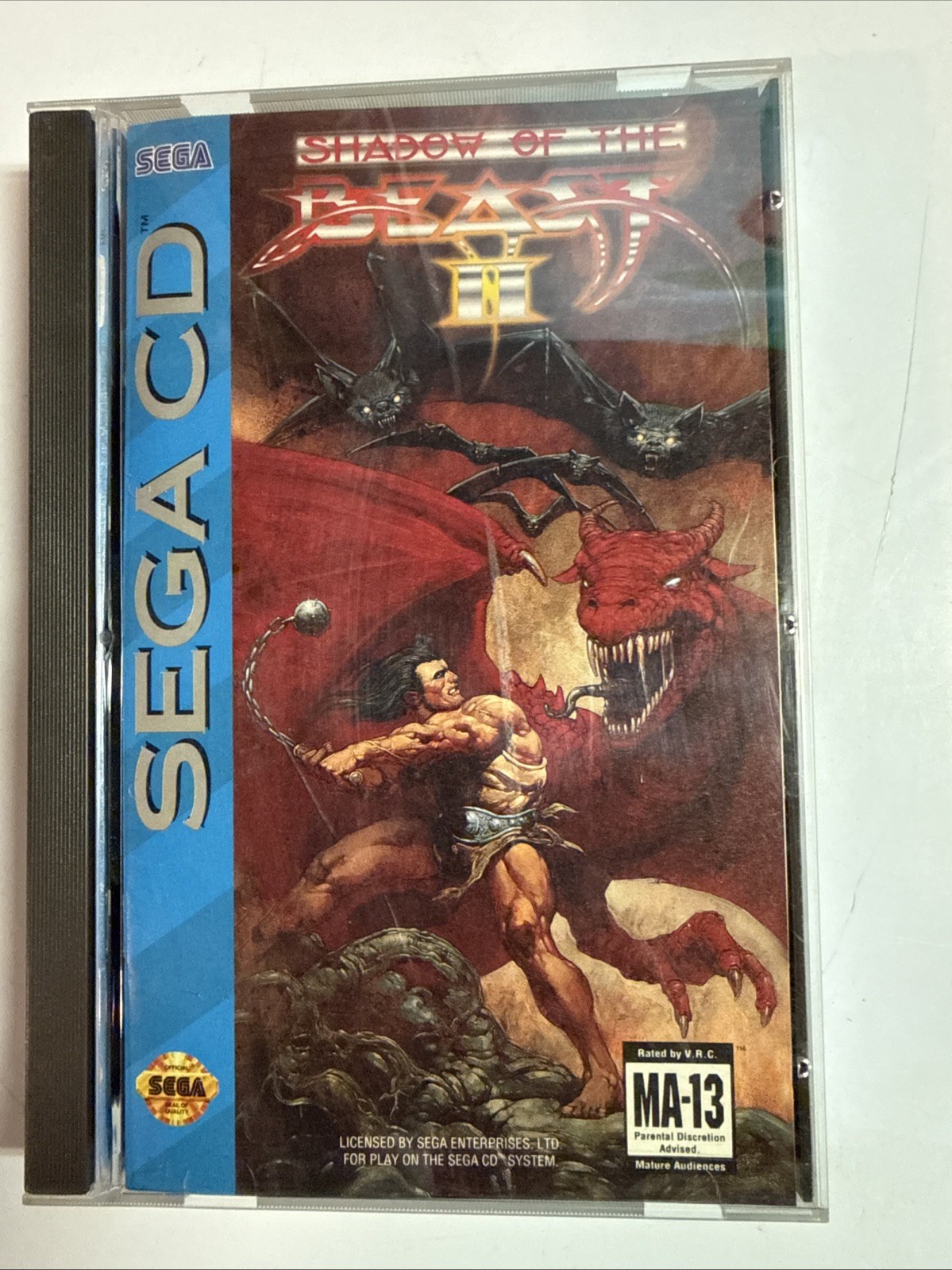 Shadow of the Beast II (Sega CD, 1994) Manual & Registration Card Tested Working
