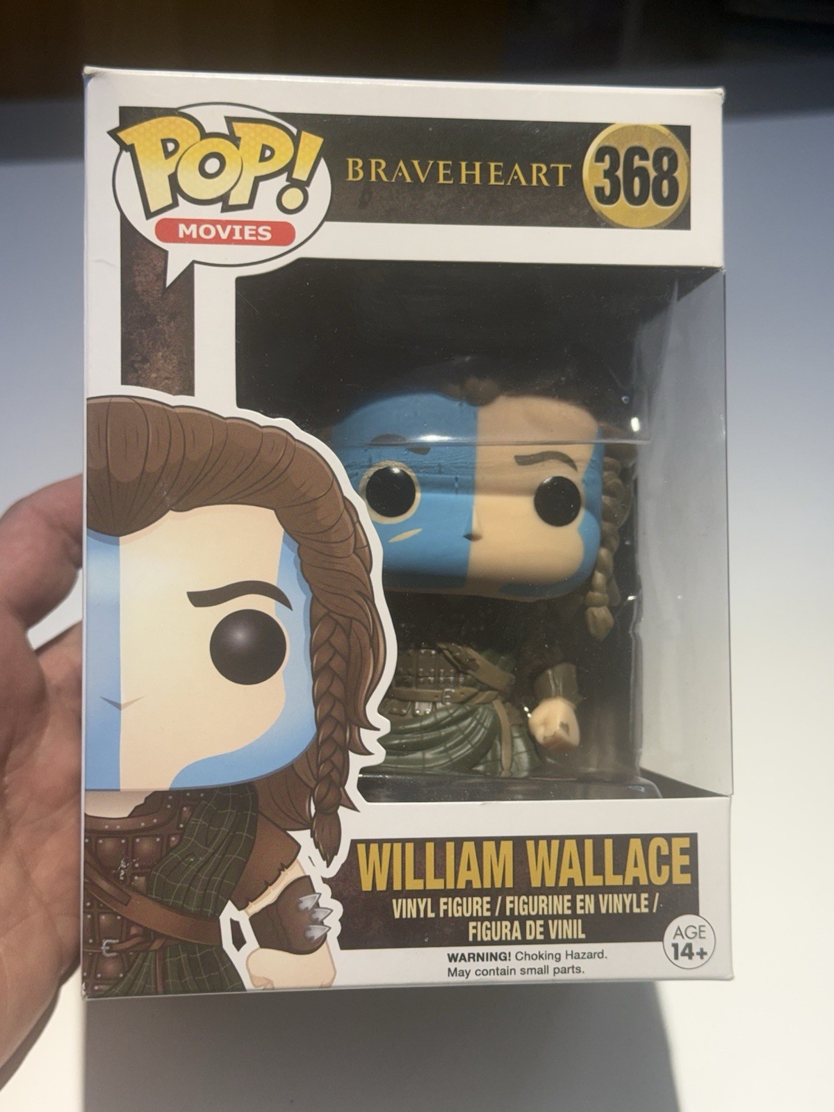 Funko Pop  Movies Vinyl: Braveheart William Wallace #368/New & Never Opened