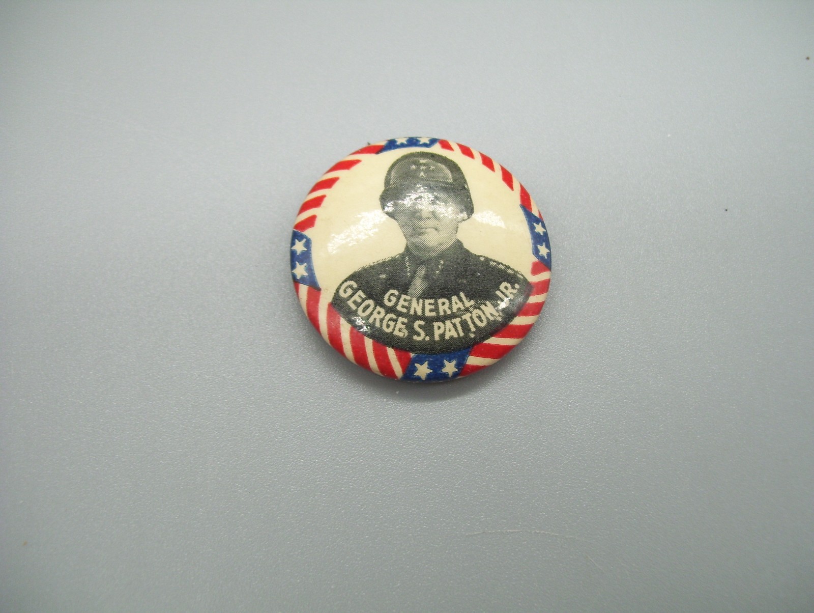 1940s General George S. Patton Jr. WWII Home Front Button