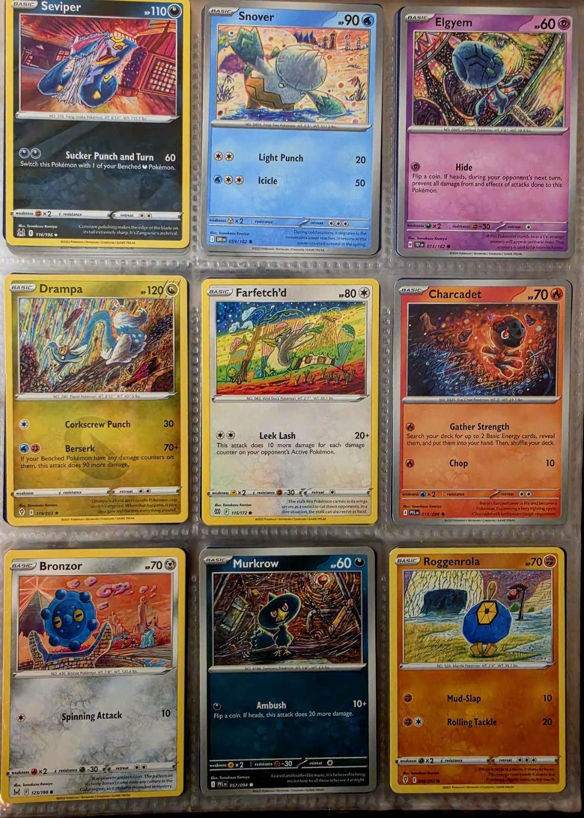 🎨 Pokemon TCG 🎨 Artist Spotlight Collection: Tomokazu Komiya | Lot of 9 Cards 