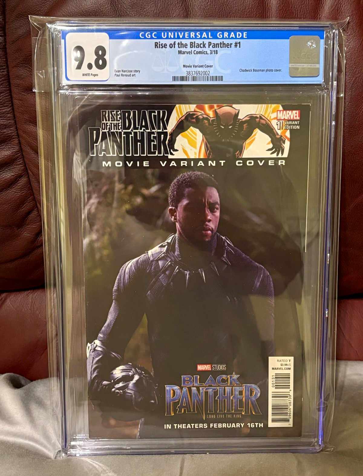 🔥Marvel Rise of the Black Panther #1 (2018) CGC 9.8 Movie Variant Cover 🔥