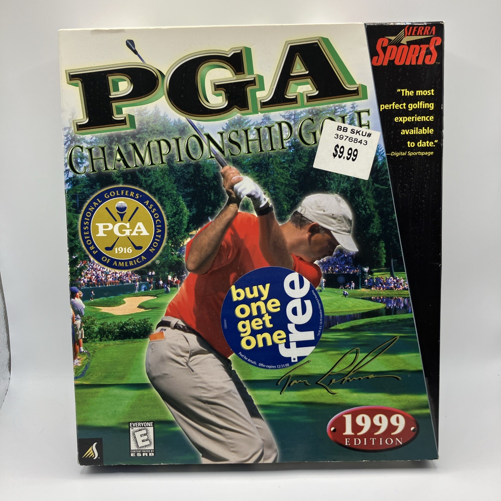 Rare Vintage PGA Championship Golf 1999 (PC, 1999) BIG BOX [NIB]